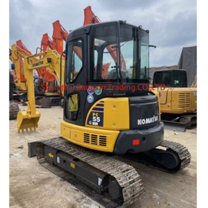 Excavatrice Komatsu Pc55 5 tonnes d'origine Japon bon état utilisé mini excavatrice