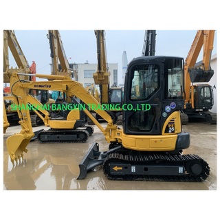 Excavatrice Komatsu Pc35 3 tonnes d'origine Japon quelques heures de travail utilisées mini-excavatrice sur chenilles